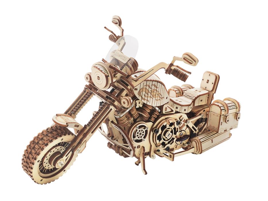 دراجة نارية كروزر - لغز خشبي ثلاثي الأبعاد